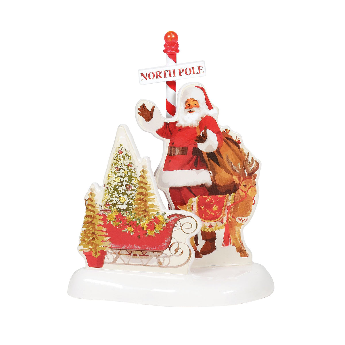 1990年 陶器 サンタクロースの家 NORTH POLE SERIES 1990 Dept 56 Heritage Village North Pole Series Santa's