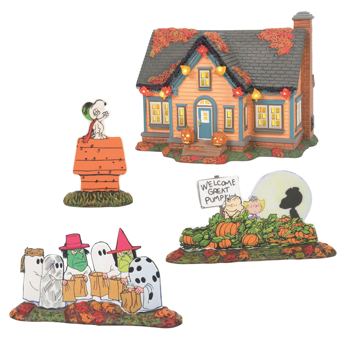 Trick or Treat Lane Peanuts 6007640 – Department 56 Retirements