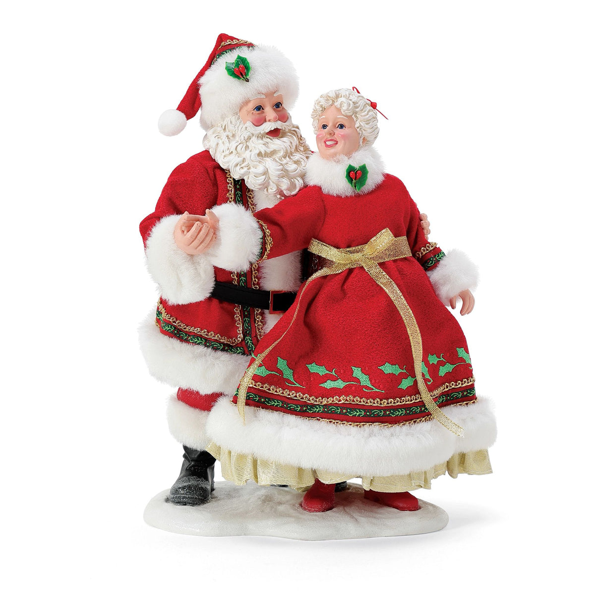 Santas by Donna ビンテージ サンタクロース人形 ハンドメイド 9 Ladies Dancing 6010215 – Department 56 Retirements