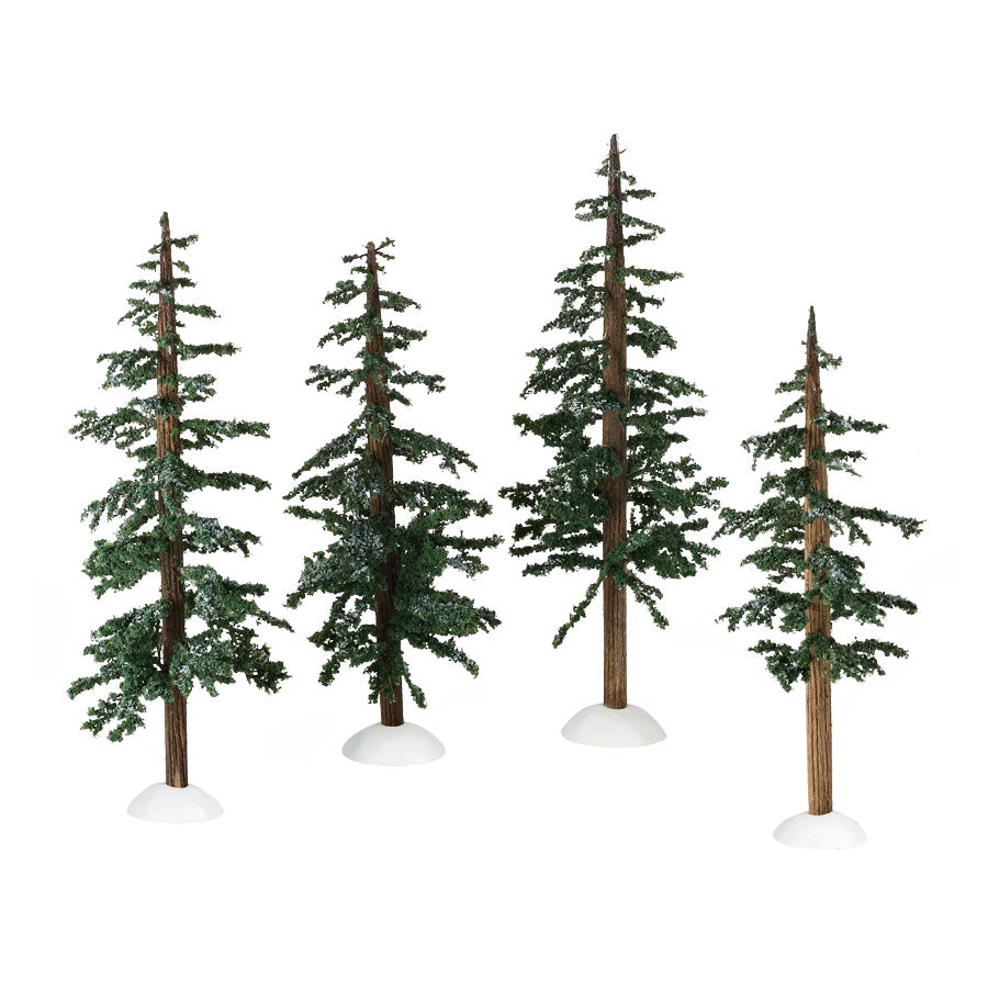 Winter Lodge Pines, Set of 4 4025363 – Department 56 Retirements