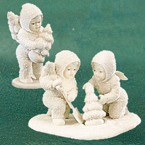 （ 美品 ） Babies ( スノーベイビー ) 5人の天使たち 置物 We'll Plant The Starry Pines 56.68659 – Department 56 Retirements