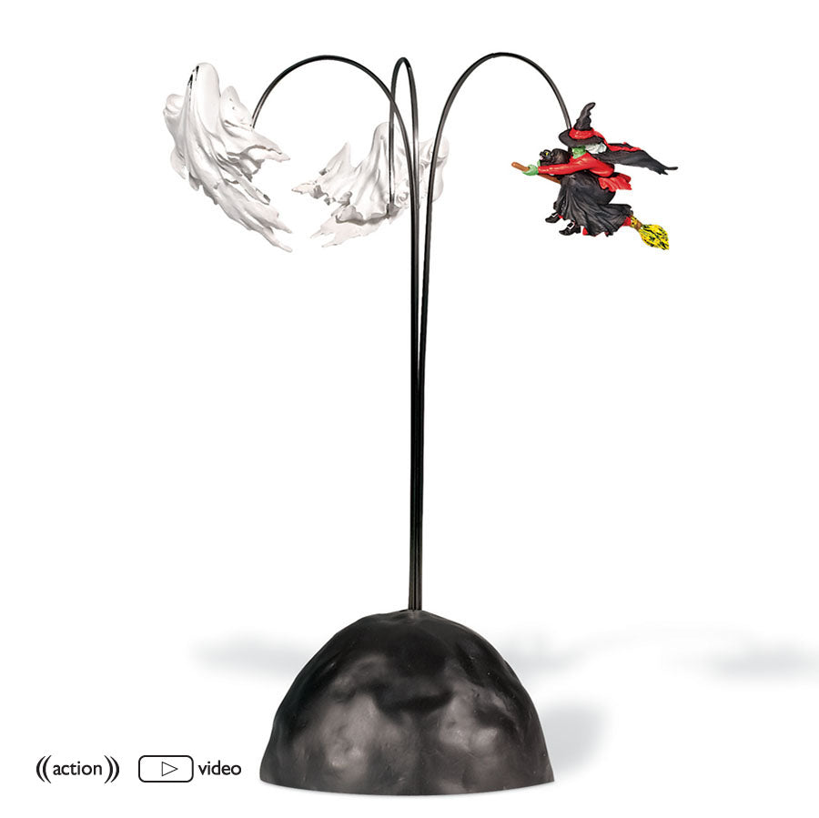 NIB Department 56 Up, Up, & Away Witch sale With Ghosts