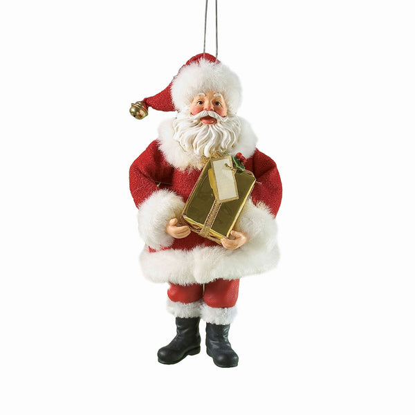 DANGLING LEGS GOLD GIFT ORN