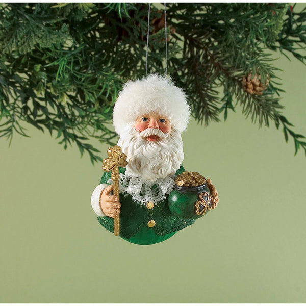 CELTIC CHRISTMAS SANTA ORN