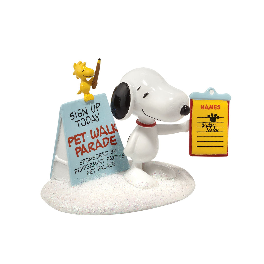 Snoopy's Sign Up