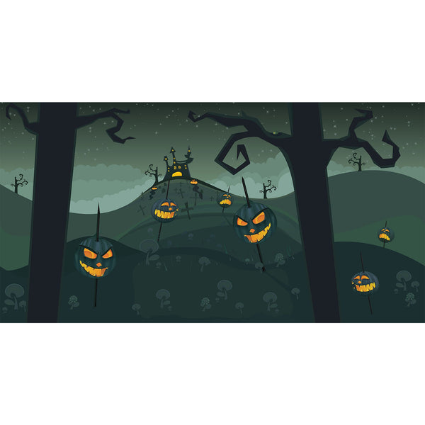 Halloween Backdrop, Set of 2