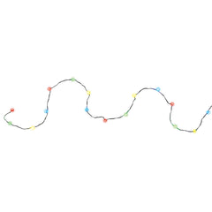 String Of 12 Multi-Lights