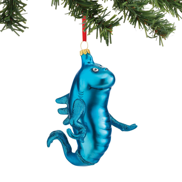 Blue Fish Glass Ornament