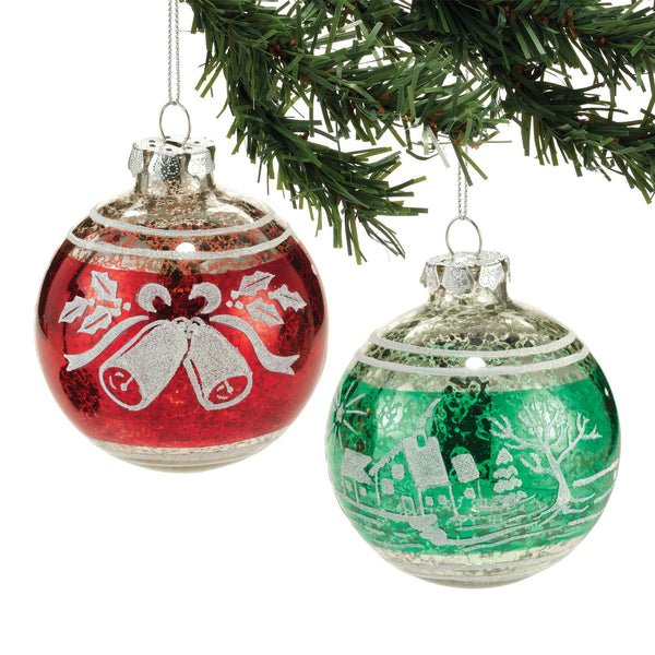 Frosted Scene Ornament, 2a