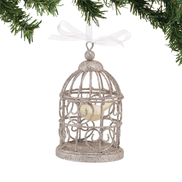 Wire Bird Cage Ornament
