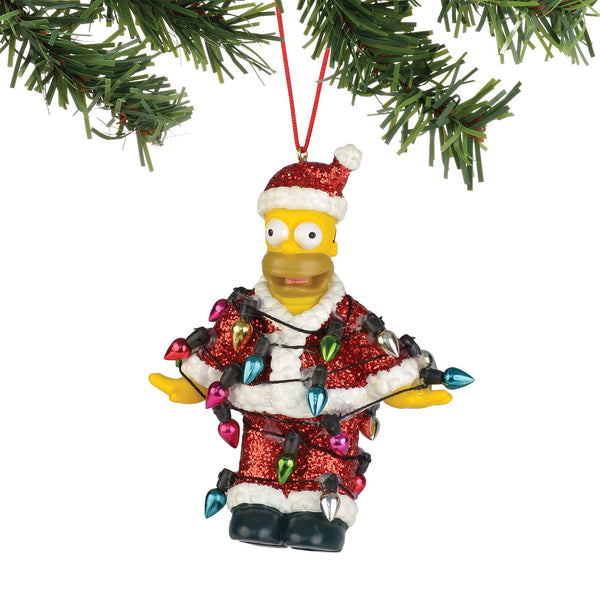Homer In Lights Ornament