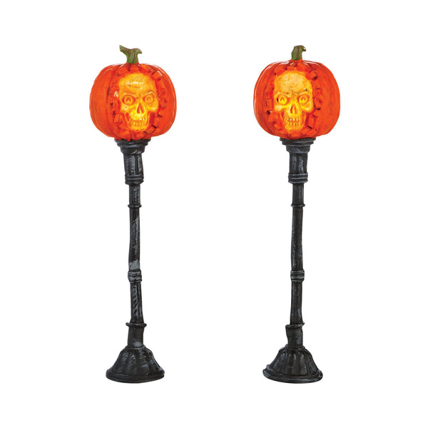 Evil Pumpkin Lampposts