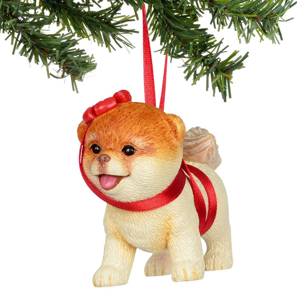 Boo In Bow Ornament