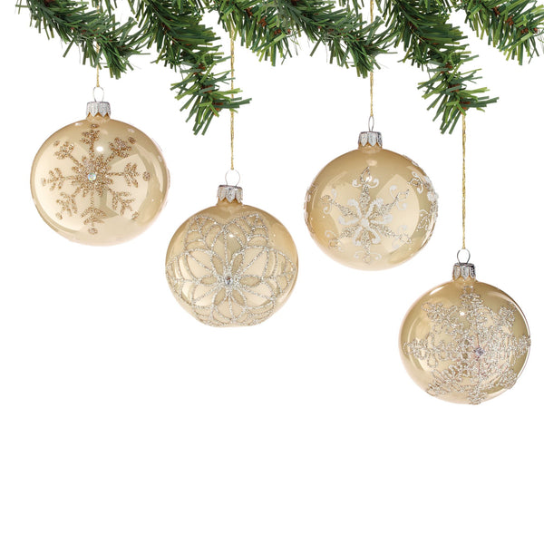 Snowflake Ball Ornament 4a