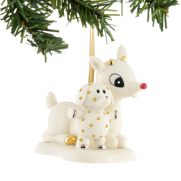 Rudolph & Elephant Bisque Orn