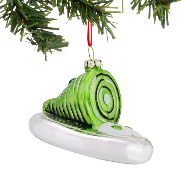 Green Eggs Glass Ornament