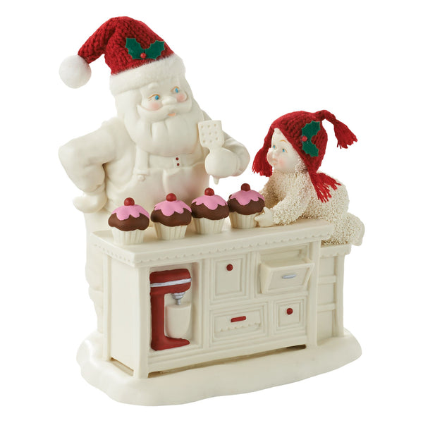 Baking In Kitchen With Santa