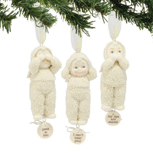 Hear, Speak, See Ornaments 3a