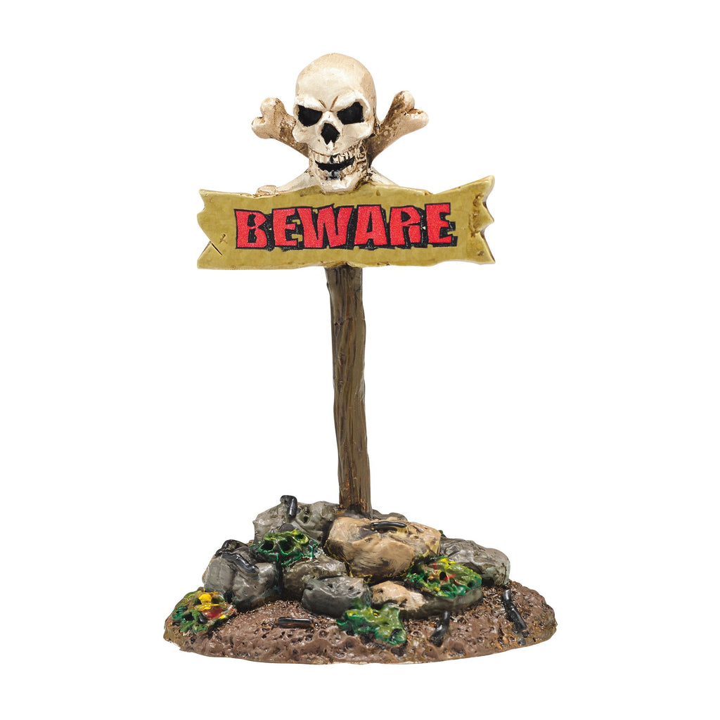 Beware The Boneyard, Sign
