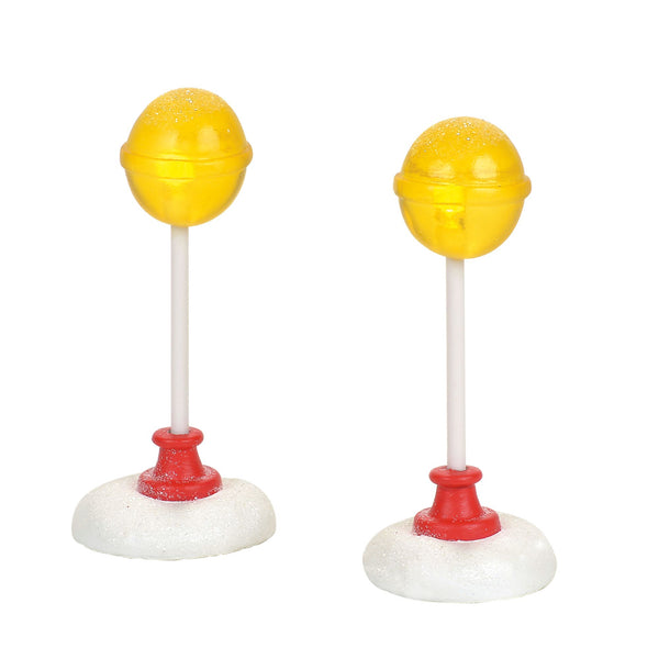 Lit Candy Corner Street Lights