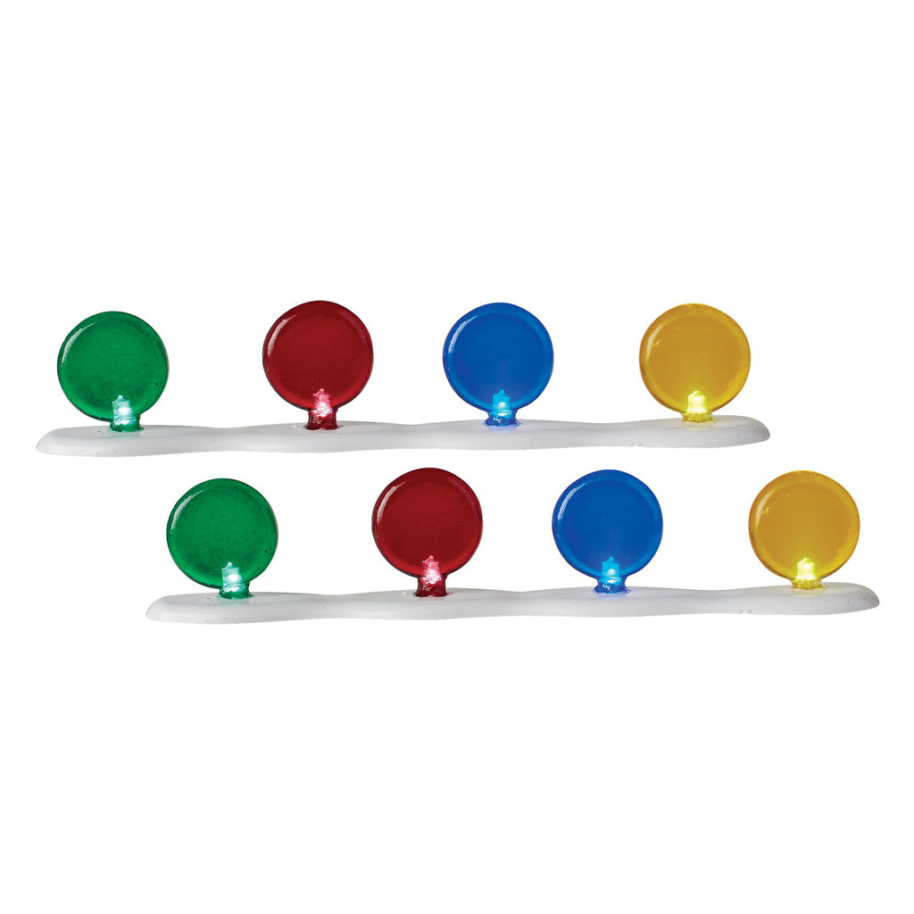 Lit Candy Corner Luminaries