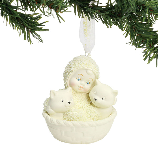 Basket of Kittens Ornament