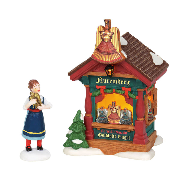 Xmas Market, Gold Foil Angels