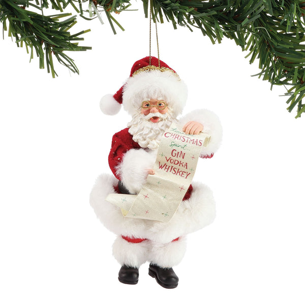 Gin, Vodka, Whiskey Ornament