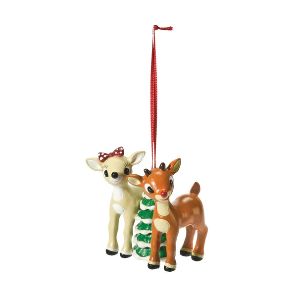Glittered Rudolph and Clarice