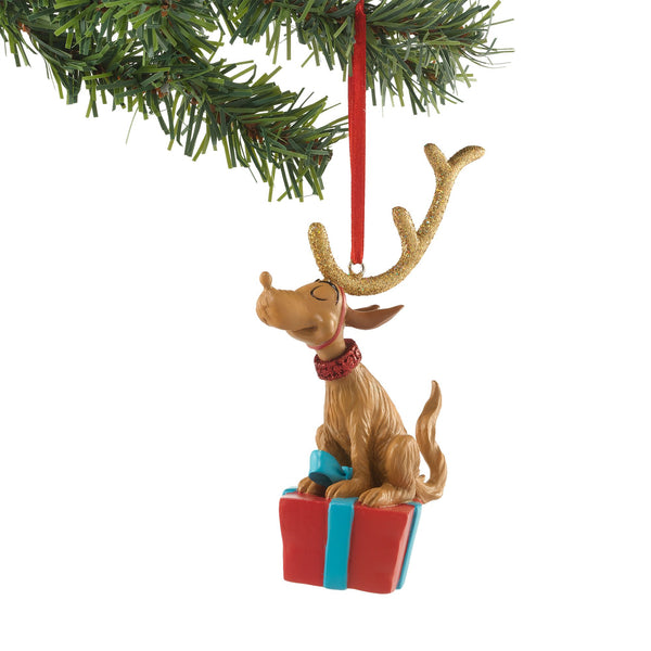 Glittered Max On A Gift Orn