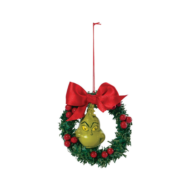 SNEAKY GRINCH WREATH ORN