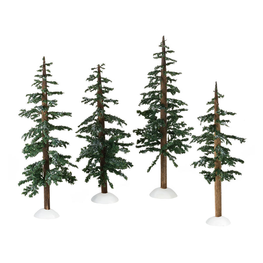 Winter Lodge Pines, Set of 4
