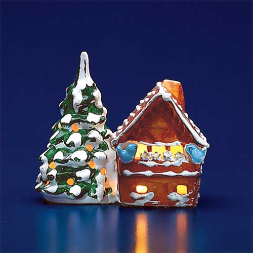 VINTAGE 1976 DEPT 56 SNOW VILLAGE outlet SMALL CHALET BLUEBIRDS GINGERBREAD