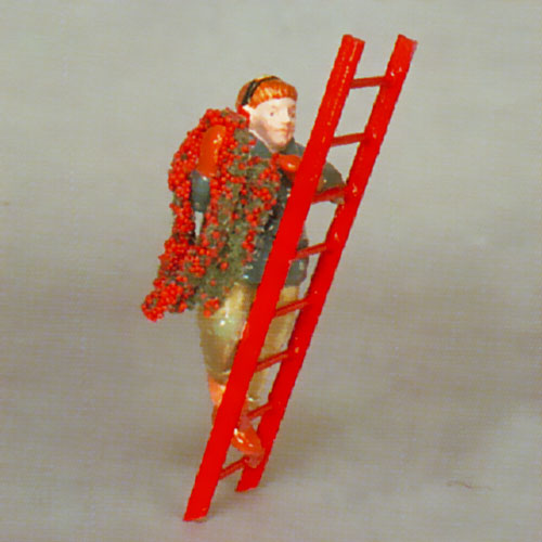 Man On Ladder Hanging Garland