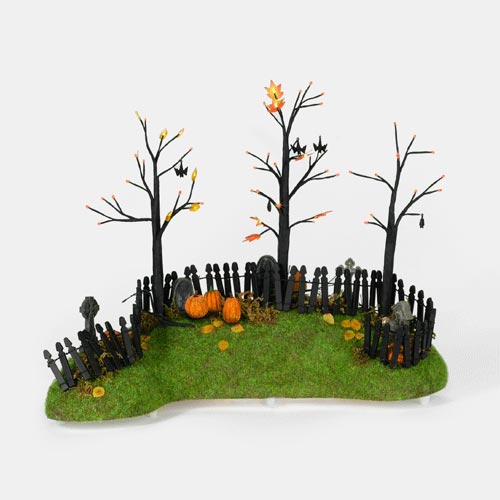 Dept 56 store Halloween Village Accessory ~ Haunted Fiber Optic Background