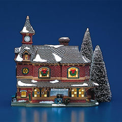 Department 56 Snow Village KBRR high quality TV Station