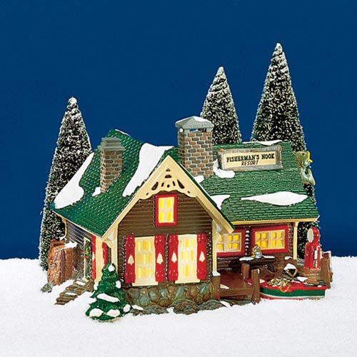 dept 56 fishing net repair Fisherman's Nook Resort 56.54607 – Department 56 Retirements