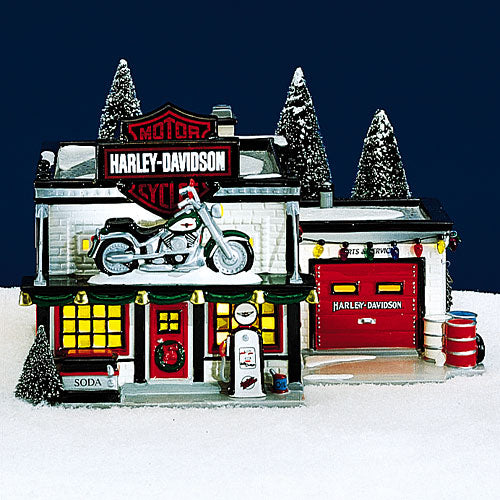 DEPARTMENT56　ハーレーダビッドソンショップ　クリスマスライト Harley-Davidson® Motorcycle Sh 56.54886 – Department 56 Retirements