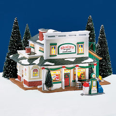 Used Department 56 54915 Snow Village Gracie's Dry Goods & General Sto