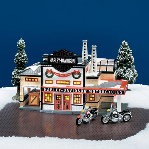 DEPARTMENT56　ハーレーダビッドソンショップ　クリスマスライト Harley-Davidson® Manufacturing 56.54948 – Department 56 Retirements