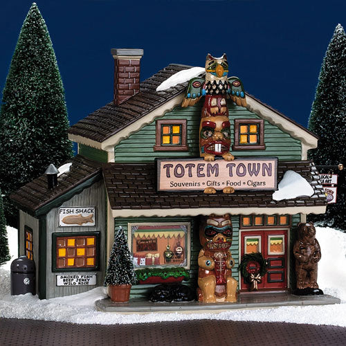 Dept 56 Snow Village TOTEM TOWN SOUVENIR SHOP MIB 55053