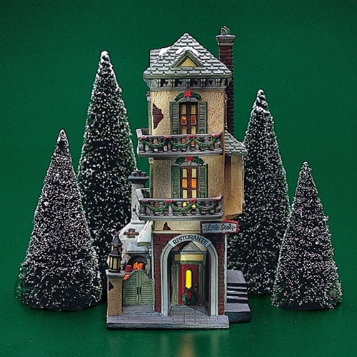  Department 56 Christmas in The City Village Uptown Chess Club  Lit Building, 8.7 Inch, Multicolor : Home & Kitchen