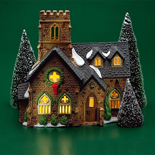 クリスマス DEPARTMENT 56 \"Knottinghill Church\"1989 Department 56 Vintage 1989 Dickens Village Series