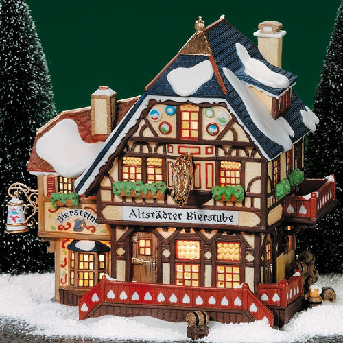 Dept 56 Christmas Alpine Village Altstadter deals Bierstube Beerhouse 56218 Bar Stein