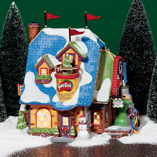 Department 56 North Pole series deals brick lift.. Little builders