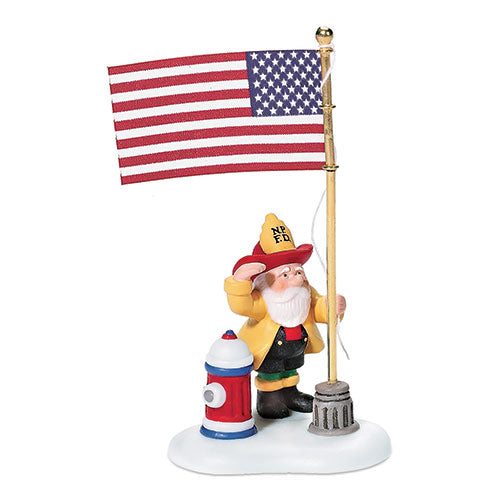 Raising The Flag At The North