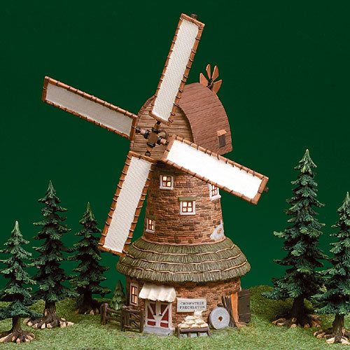 Dept 56 Dickens Village Bidwell Windmill 2001 w/Box sale and Light Animated *works*