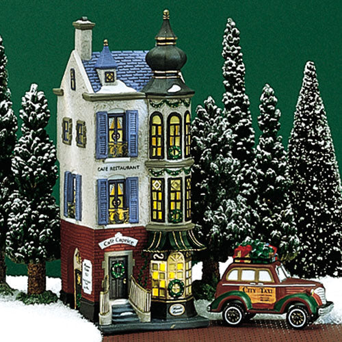Buy Dept 56: 5th Avenue Salon Christmas in the City Department 56 RETIRED,  Vintage Christmas Village Scene, Lighted Porcelain House Online in India 