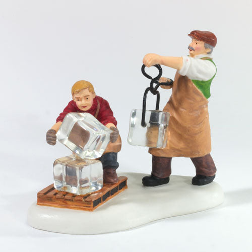 Unloading Ice Blocks At The Do