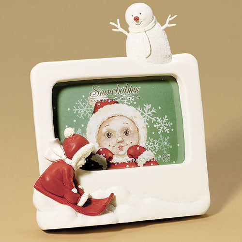 Baby Sledding Picture Frame